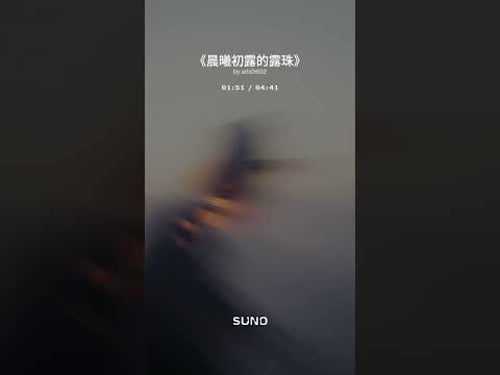 《晨曦初露的露珠》