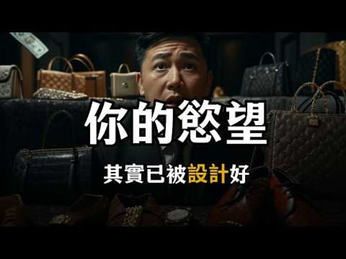 你的慾望其實已經被人提前設計好了,消費主義的推動、社會比較的壓力導致很多人一輩子都沒為自己活過,這期就揭開慾望背後的真相 | 人生秘籍 The Life