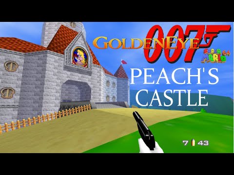 GoldenEye 007 - Peach's Castle (GoldenEye N64 Custom level - Super Mario 64 map)