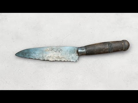 Extreme Rusty Knife Restoration | From Ruined to Razor Sharp