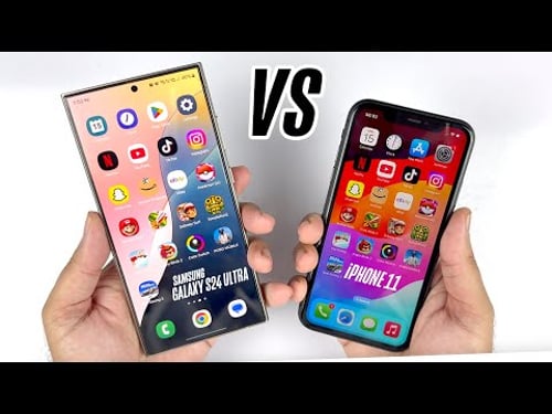 iOS 18.2 iPhone 11 vs Samsung Galaxy S24 Ultra - Speed Test!