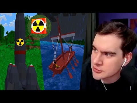 БРАТИШКИН ТЕСТИРУЕТ МОДЫ и ШЕЙДЕРЫ НА МАЙНКРАФТ (Мод на физику, Корабли, Атомные бомбы)