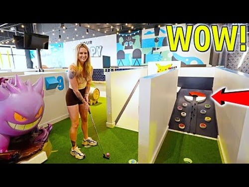 We Found an AWESOME Pop Culture Mini Golf Course