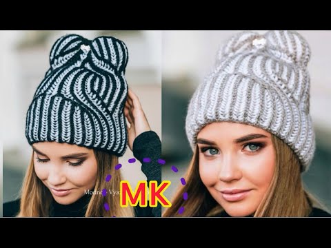 Нигде в интернете вы не найдете описание к этой шапке/Вяжем шапку "БРИОШЬ" с необычной макушкой