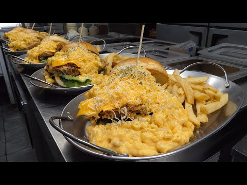 Cheese galore! Mac and cheese burger, a popular cheese dish collection!