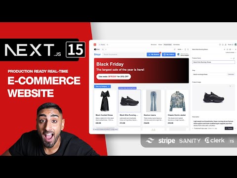 π΄ Let's build a Full Stack E-Commerce App with NEXT.JS 15 (Sanity, Stripe, Clerk, Tailwind, TS)