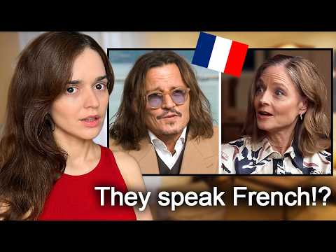 French Girl Reacts to American Celebrities Speaking French