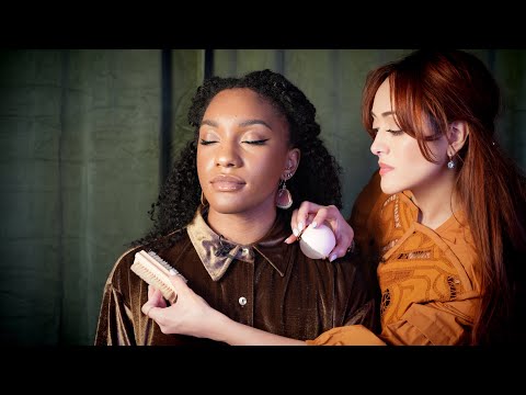 ASMR Curly Hair Detailed Styling & Outfit Prep | Relaxing Precision for a Flawless Photoshoot