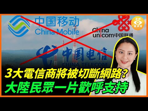 中國3大電信商將被切斷網路?當局難堪,大陸民眾卻一片歡呼支持