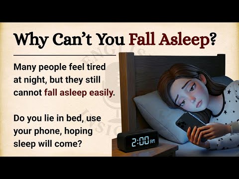 How to fall asleep faster at night: 5 Methods || Learn English Through Story Level 2 | Graded Reader