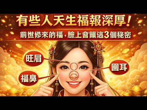 有些人天生福報深厚!前世修來的福,臉上會藏這3個秘密#佛學 #佛陀 #佛法 #佛教 #修行#福報人生
