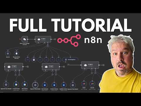 n8n AI Agent Tutorial | Building Multi Agent Workflows