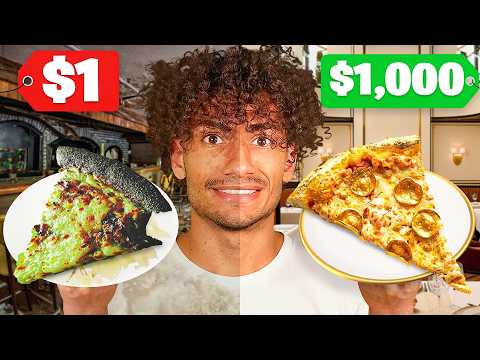 $1 Pizza VS $1,000 Pizza!