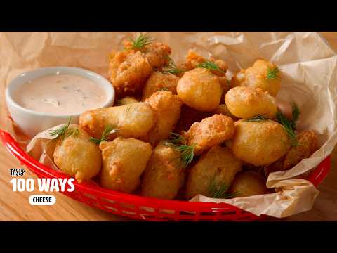 How to Make Crispy Fried Cheese Curds | CHEESE 100 WAYS