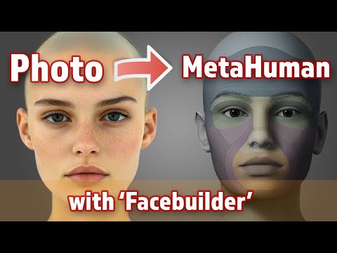 Custom MetaHuman from a single photo (quick but rough) using Face Builder!