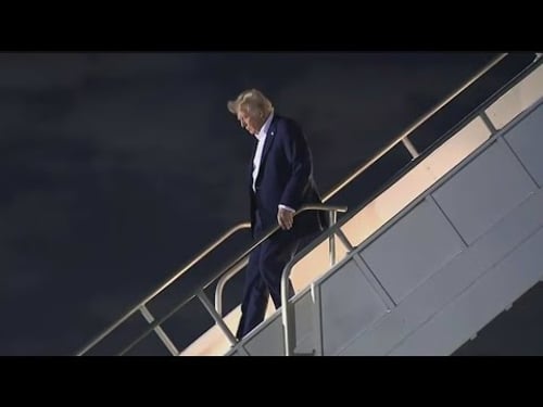 President Trump arrives in South Florida after full first week