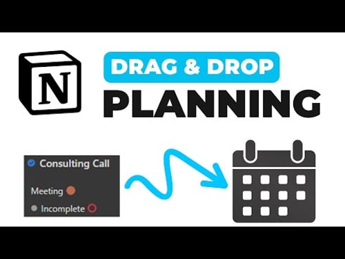 The best way to plan anything in Notion: Drag and Drop (Ep.6)