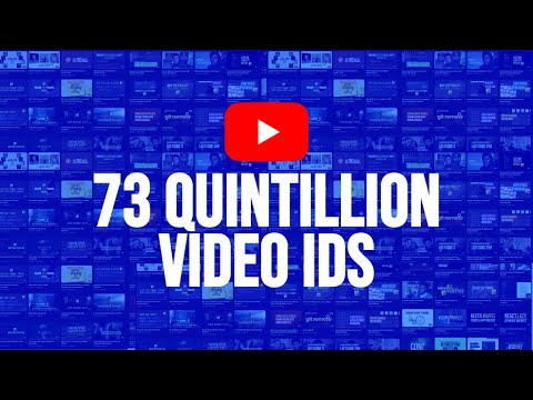 A Long Time Before YouTube Runs Out of Video IDs
