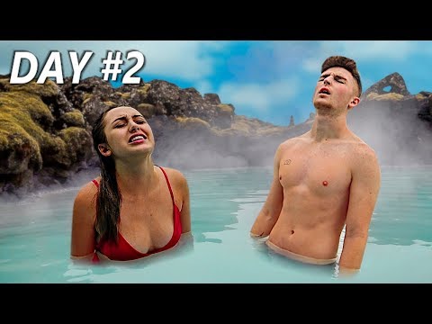Last To Leave BOILING HOT LAGOON Wins $10,000! - Challenge FT. Kiera Bridget