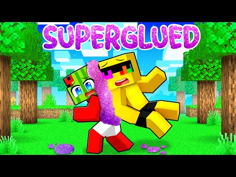 Minecraft But We're SUPERGLUED Together!
