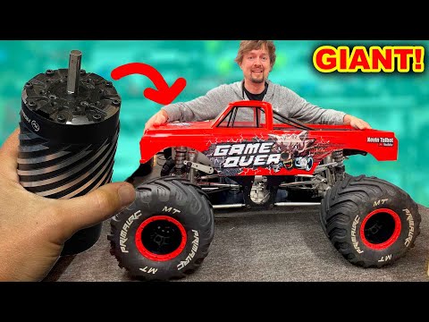 World's BIGGEST rc car gets BIGGEST motor