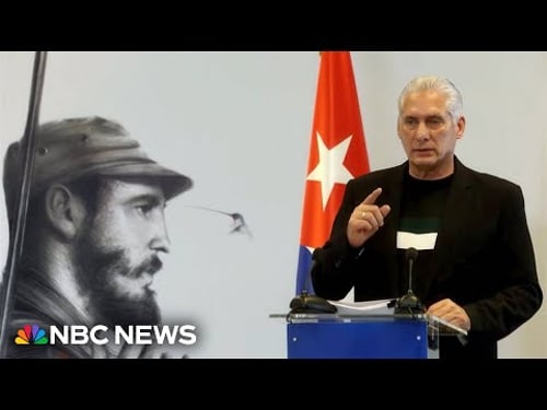 Cuba's president says he's prepared for peace talks or a 'state of war'