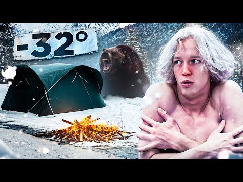 24 ЧАСА В ХОЛОДНОМ ЛЕСУ ❄️