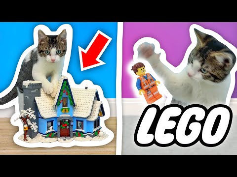 Kitten Vs LEGO Village!