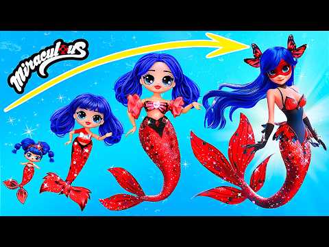 Взросление Леди Баг русалки! Поделки для кукол ЛОЛ