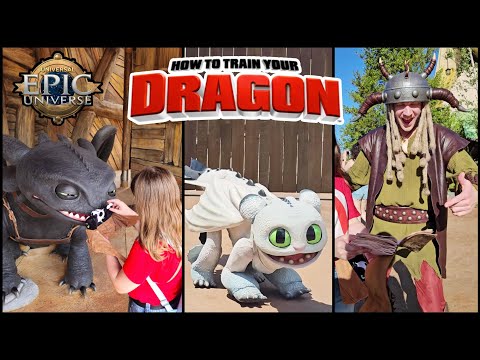How to Train Your Dragon in REAL LIFE at Epic Universe | Hilarious Viking Meets, Dragons & Treats