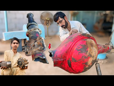 If you want to assemble a broken truck axle housing in 2 pieces, follow this method