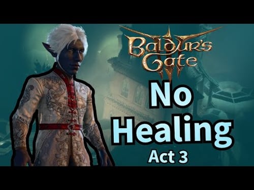 Can You Beat Baldur's Gate 3 Without HEALING?? (ACT 3)!!!