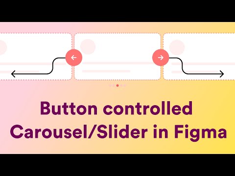 Button controlled Scroll/ carousel interaction in Figma | 🔗 Source file included