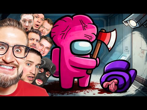 ВСЯ БАНДА ЮТУБА В АМОНГ АС! МОИ ДРУЗЬЯ ПОДСТАВИЛИ МЕНЯ! УГАР В AMONG US