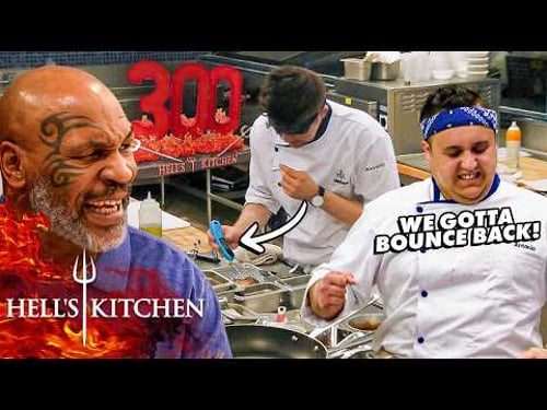 Chef Uses Thermometer, Still Serves Mike Tyson Raw Chicken | Hell's Kitchen Full Service
