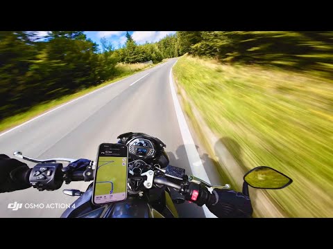 DJI Osmo Action 4 Bike Test | Street Triple 765R Chill Ride POV 4K/60
