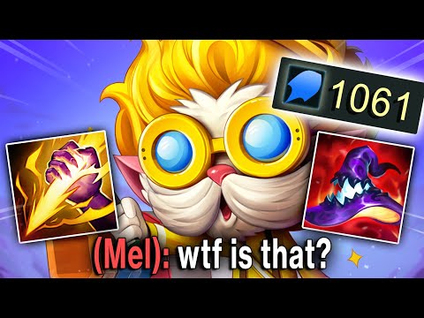 Heimerdinger Jungle but I have 1061 AP and can one shot baron (pentakill denied)