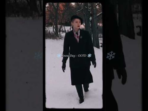 1950s Snow Day Outfit // Vintage Winter OOTD #shorts