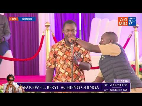 JOWI! Beryl Odinga's nephew EXCITES mourners with eloquent speech resembling Jaramogi Odinga