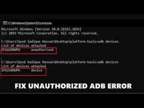 How To Fix Device Unauthorized With Android ADB On CMD Fix