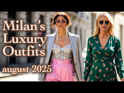 🔥 August 2025 Milan Street Style – Chic Summer Outfits & Quiet Luxury Trends. Italian Fashion Vlog