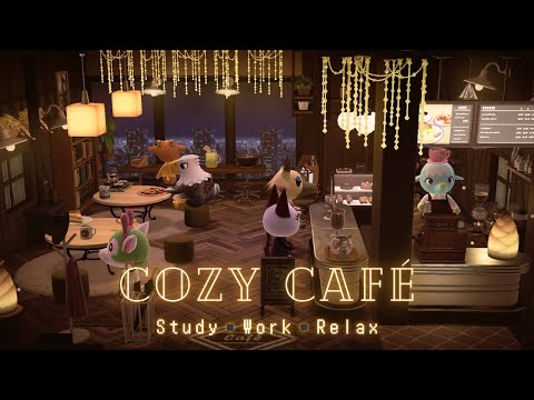 ๐งCozy Cafรฉ ambience w/ Piano Jazz musicโช๏ธChatters + Fire crackles โ๏ธ