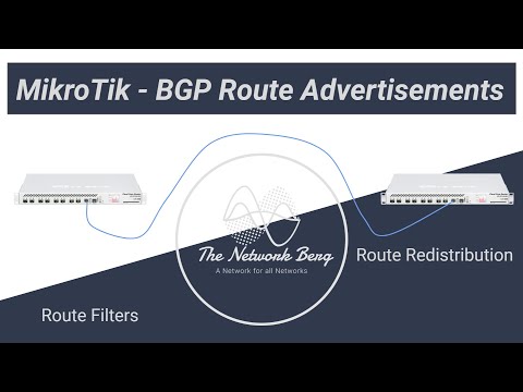MikroTik - BGP Route Advertisements | Route Redistribution | Route Filters