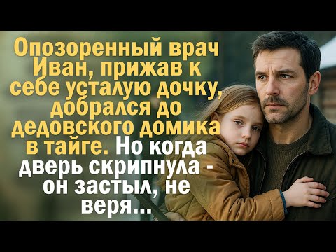Опозоренный врач Иван, прижав к себе усталую дочку, добрался до дедовского домика в тайге.