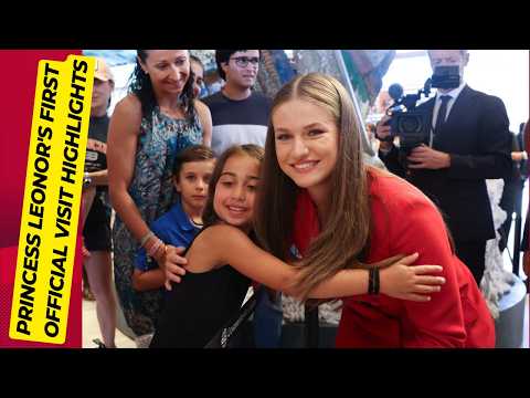 Lady in red | Princess Leonor’s Fashion and engagements | 1st official visit | Full coverage
