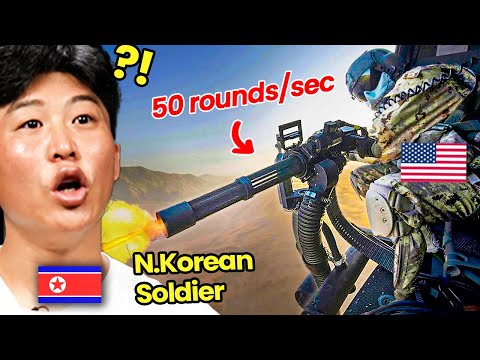 North Korean Soldier reacts to the US Military's Most Powerful Weapons
