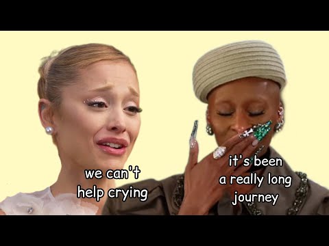 ariana grande and cynthia erivo crying for almost 6 minutes