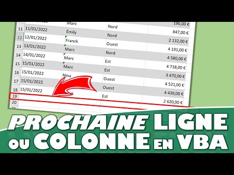 Comment connaître la ligne suivante après un tableau en VBA Excel ?