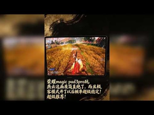 荣耀magic pad3pro玩燕云这画质简直绝了,而且极客模式开了以后帧率超级稳定!超级推荐!