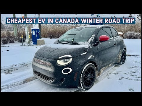 I Take The CHEAPEST EV In Canada On A Road Trip! | 2024 Fiat 500E